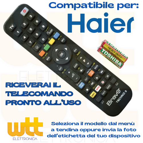 Telecomando haier per tv - ,