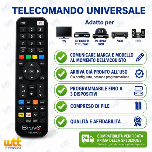 Telecomando universale per - telecomando,