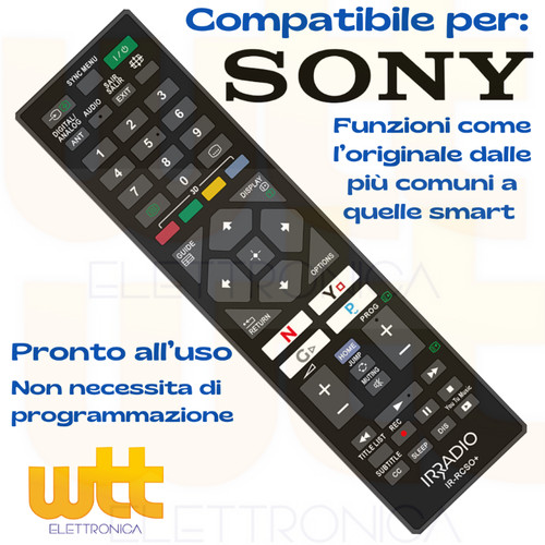 Telecomando universale sony - universale,