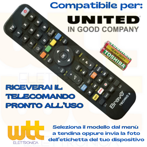 Telecomando united universale - united,